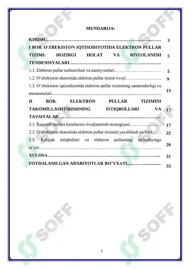 O‘zbekiston iqtisodiyotida elektron pullar tizimini takomillashtirish 2