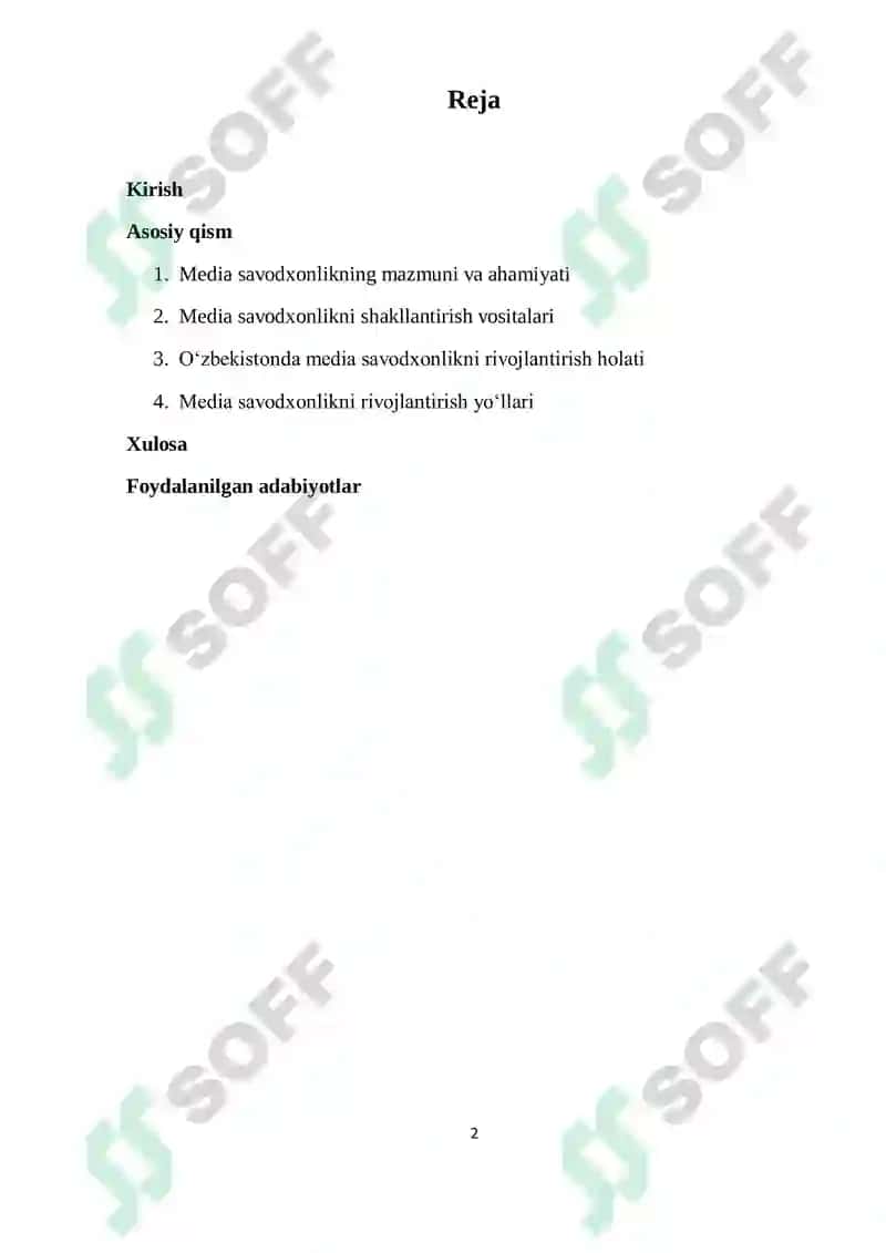 Media savodxonlikni rivojlantirish yo'llari 2