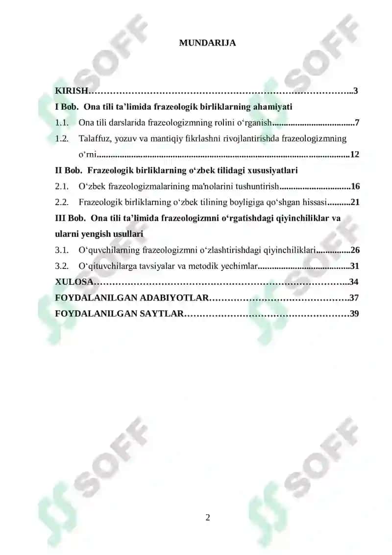 Ona tili ta’limida frazeologik birliklarning tutgan oʻrni 2