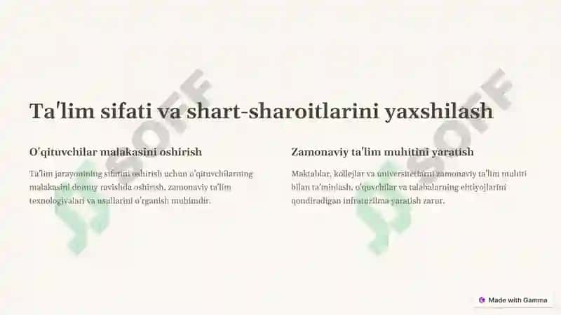 Ta'limning rivojlantirish istiqbollari 2