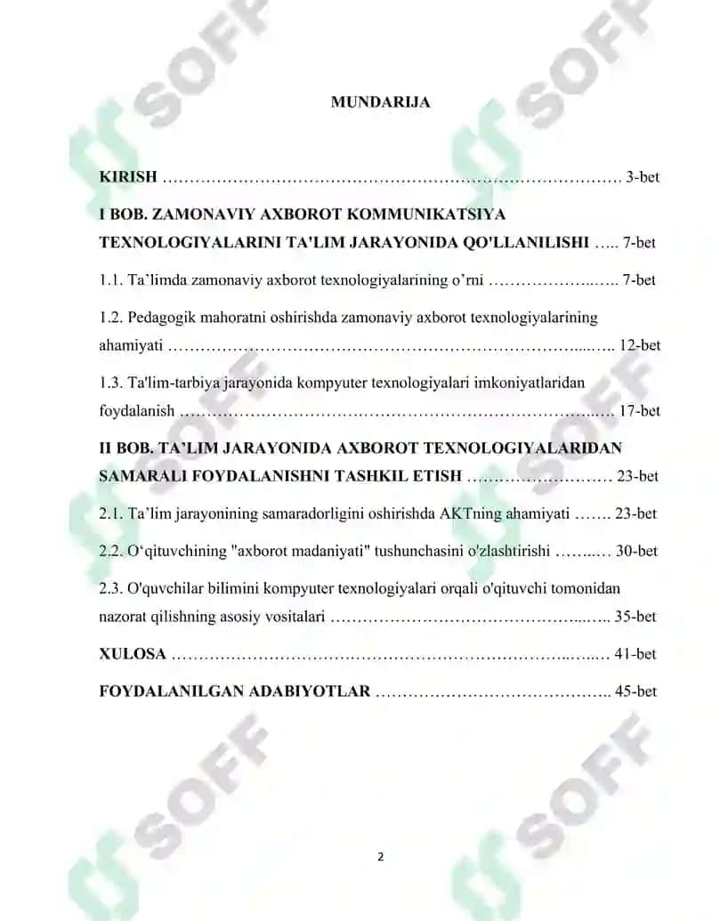 Pedagogik ta'lim jarayonida o'qituvchining zamonaviy axborot texnologiyalaridan samarali foydalanishi 2