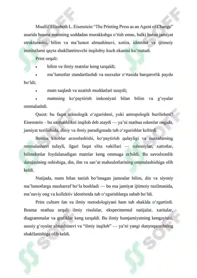 BOSMA MATNNING PAYDO BO‘LISHI ANTROPOLOGIK BURILISH SIFATIDA 2