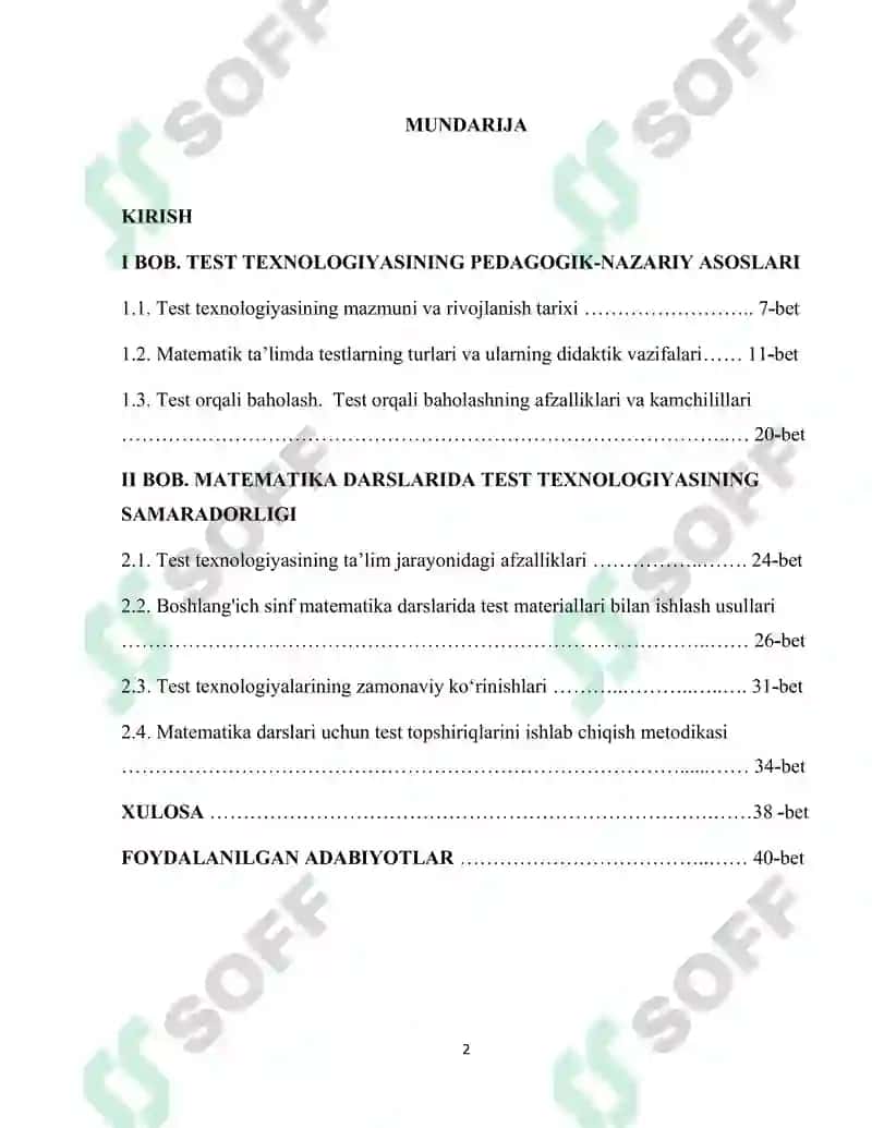 Matematika Darslarida Test Texnologiyasini Qo'llash Va Ularning Afzalliklari 2