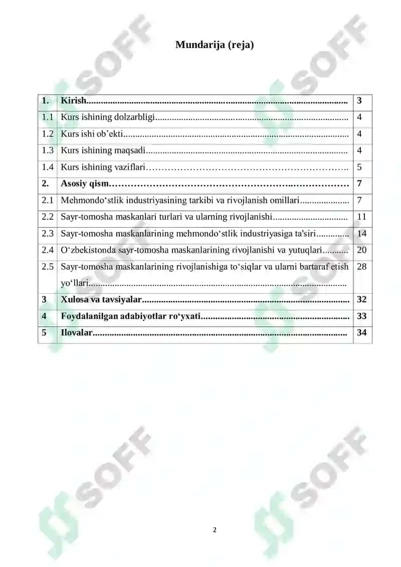 MEHMONDO‘STLIK INDUSTRIYASINI RIVOJLANTIRISHDA SAYR-TOMOSHA MASKANLARINING O‘RNI 2