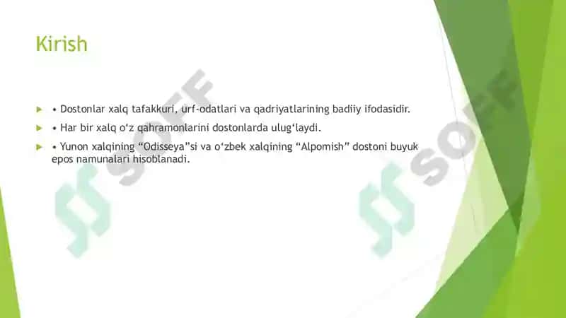 Antik adabiyot va o‘zbek xalq og‘zaki ijodi: “Odisseya” va “Alpomish” dostonlari qiyosiy tahlili 2