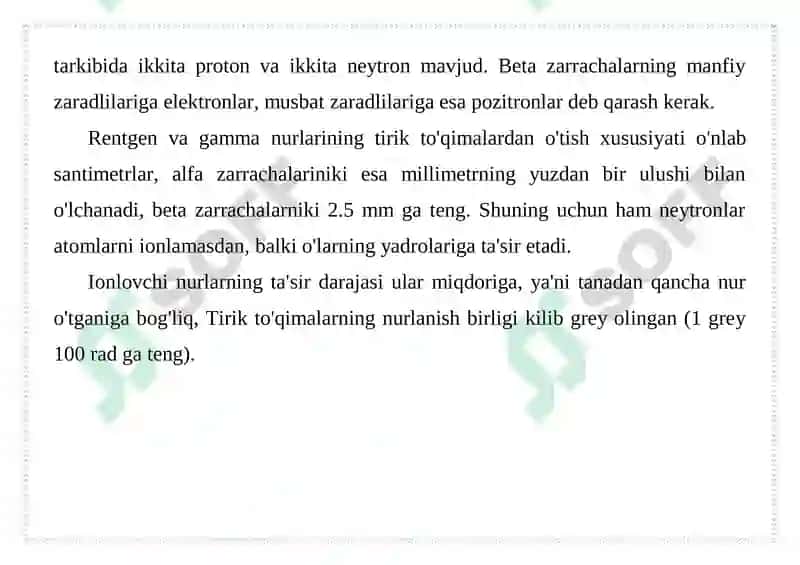 KOMBINIRLANGAN RADIATSION ZARARLANISH 2