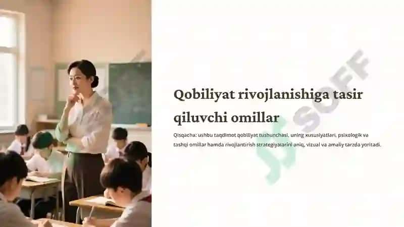 Qobiliyat Rivojlanishi 2
