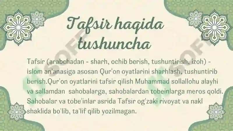 Qur'oni Karimning o'zbek tiliga tarjima qilinishi va tafsirlari 2