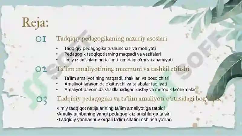 Tadqiqiy pedagogika va ta'lim amaliyoti 2