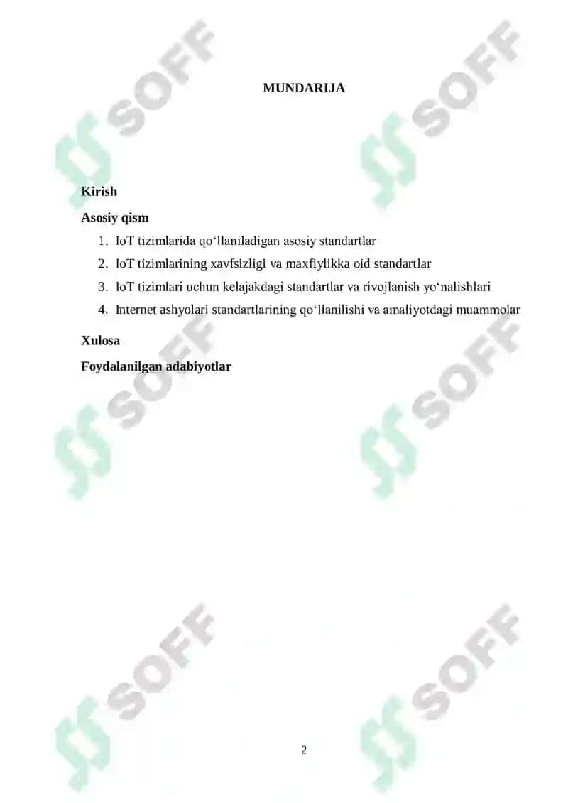 Internet ashyolarining standartlari 2