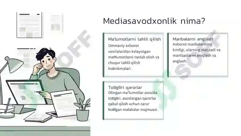 Informatika: Media va axborot savodxonligi tushunchasi va uning ahamiyati (Mustaqil ish) 2