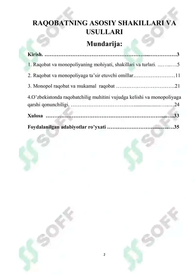 Bozor Iqtisodiyoti 2