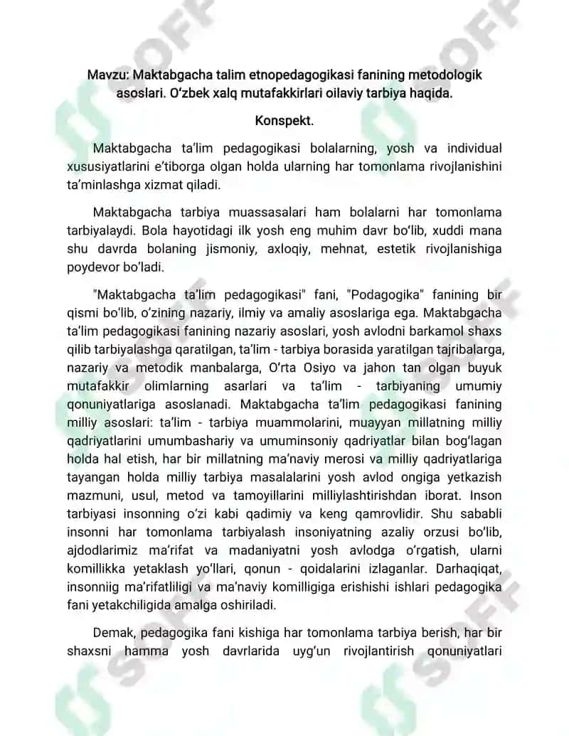 Maktabgacha Ta'lim Etnopedagogikasi 2