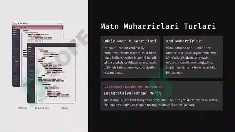 HTML Kodlarni Yozishda Qollaniladigan Matn Muharrirlari 2