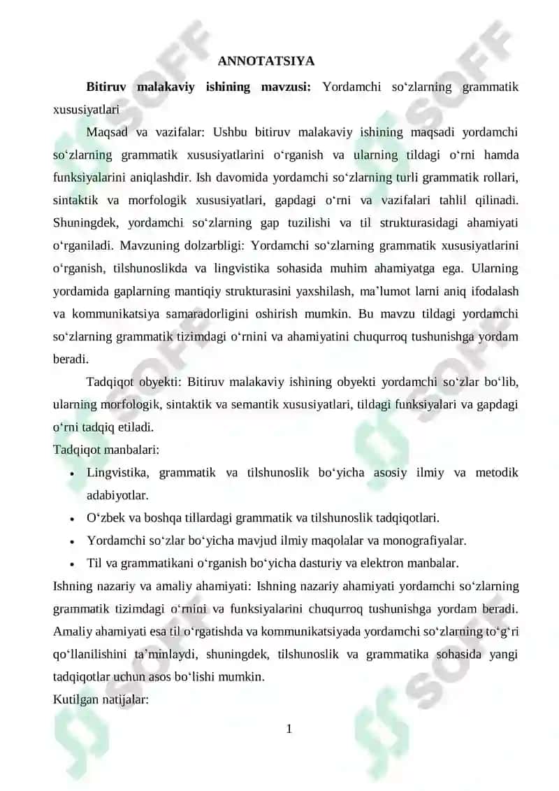 Yordamchi soʻzlarning grammatik xususiyatlari 2