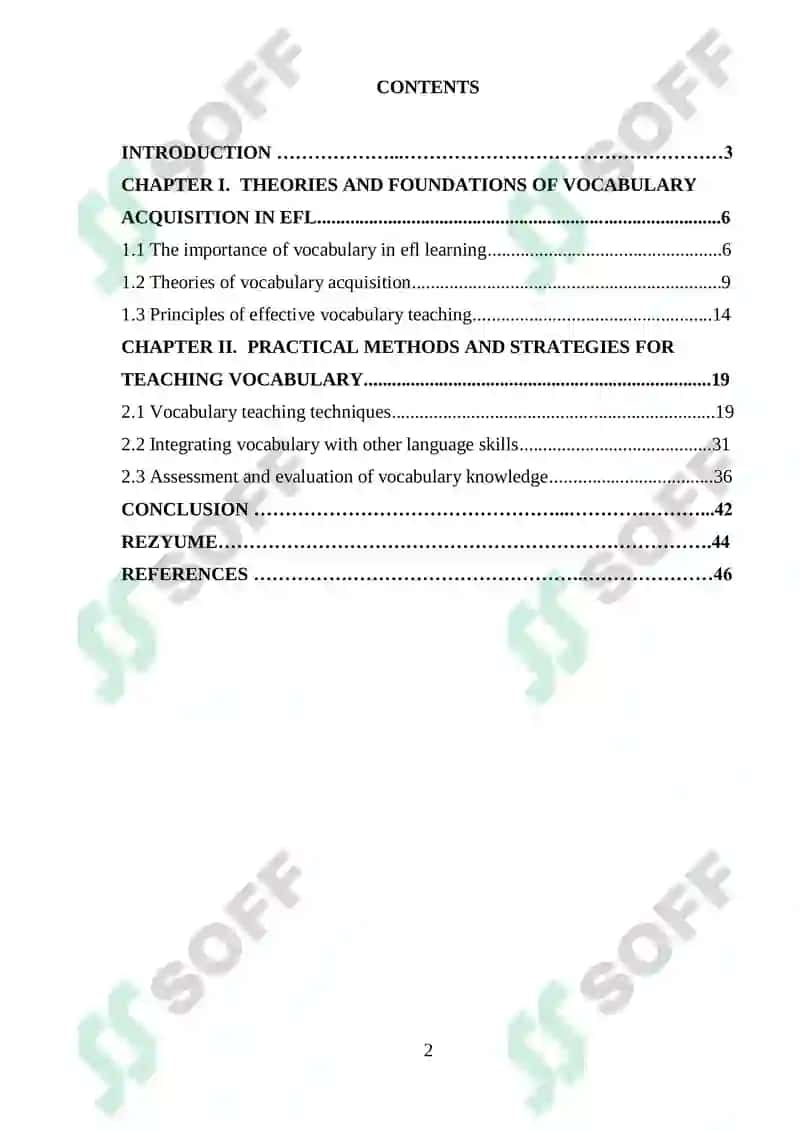 Effective Methods of Teaching Vocabulary in EFL Classes 2