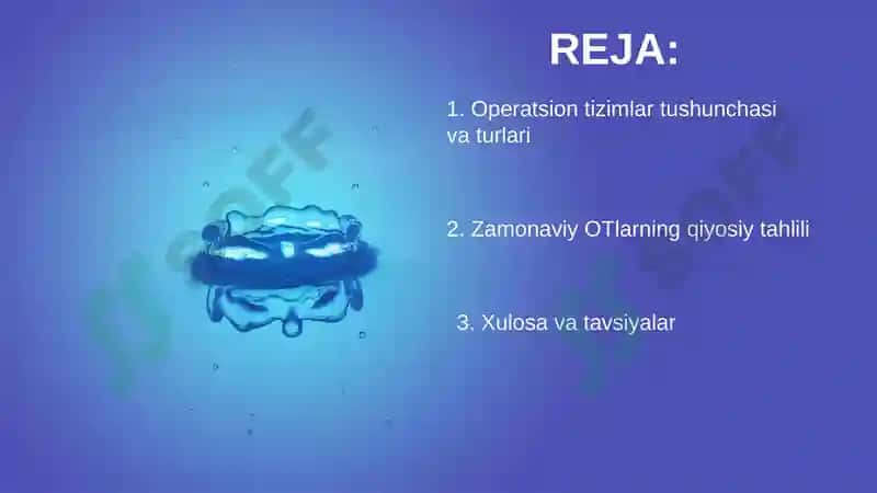 Zamonaviy operatsion tizimlarning qiyosiy tahlili 2