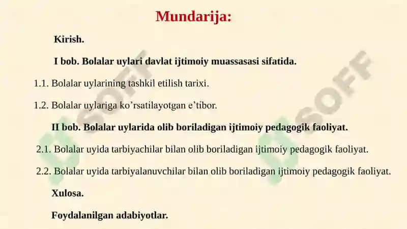 Bolalar uyida ijtimoiy pedagogik faoliyat olib borish 2