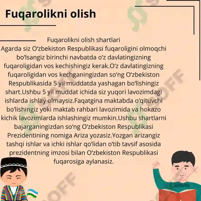 Fuqarolikni olish,yoʼqotish || Huquq 2