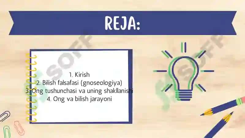 Ong va bilish falsafasi 2