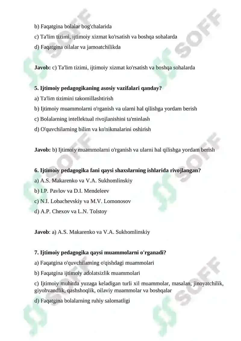 Ijtimoiy Pedagogika Fanining Joriy Etilishi 2