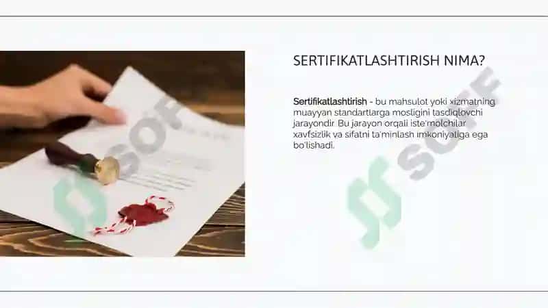 Sertifikatlashtirish va litsenziyalash bo'yicha asosiy tushunchalar 2