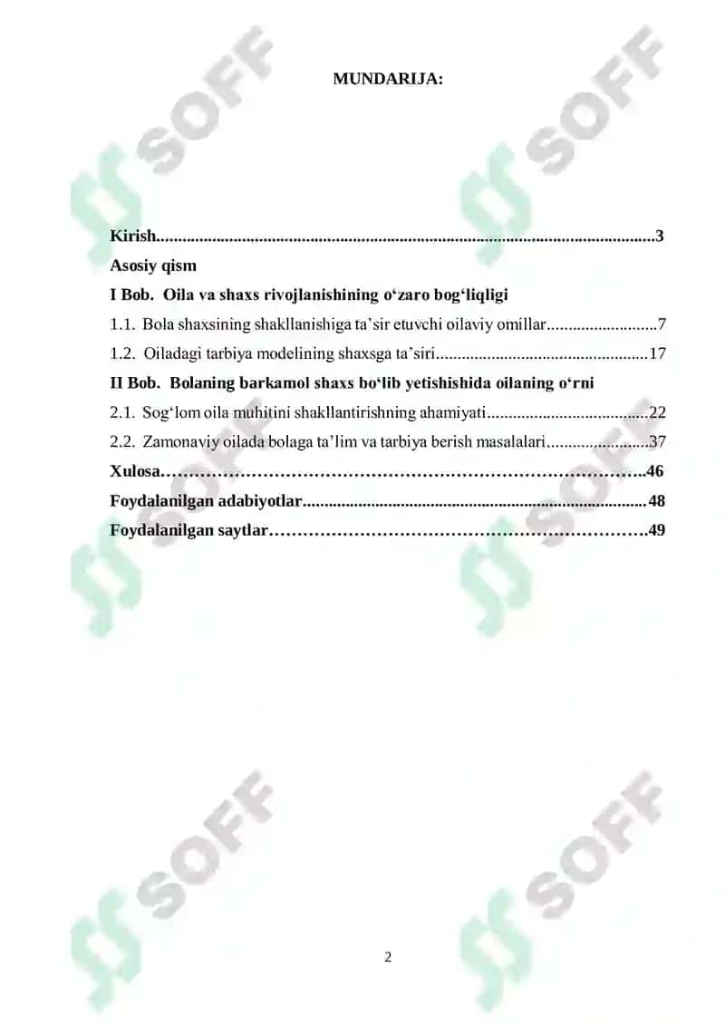 Bolaning shaxs bo‘lib shakllanishida oila ahamiyati 2