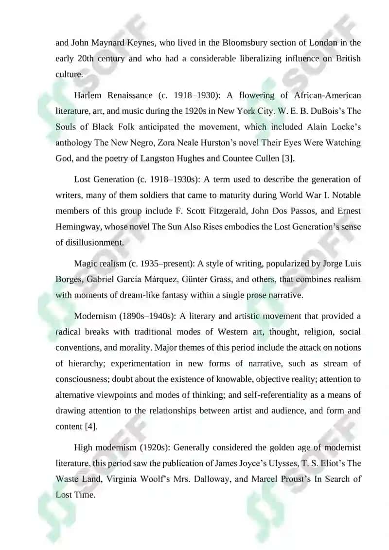 Literary Movements of the First Half of the 20th Century 2