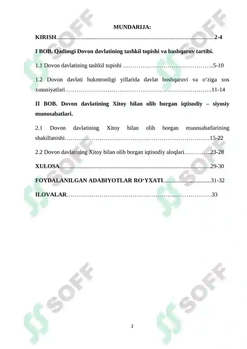 Qadimgi davlatlarning Xitoy bilan munosabatlari. Davan davlati 2