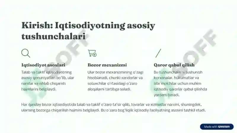 Talab va taklif ularga ta'sir etuvchi omillar 2