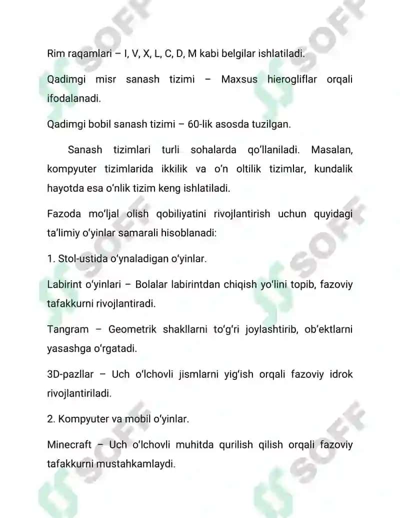 Sanash va uning tizimlari 2