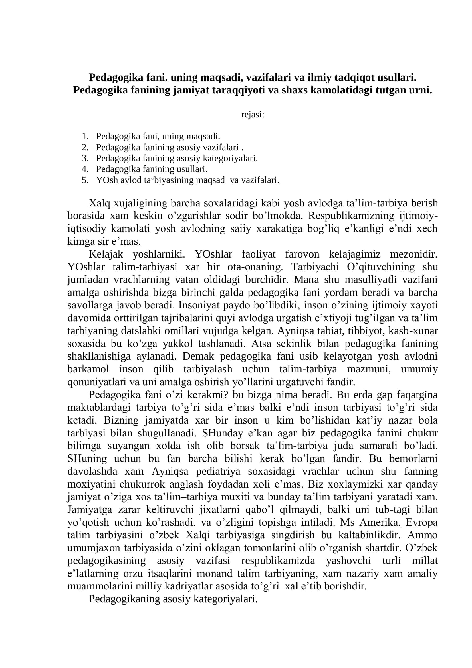 Pedagogika fani 2
