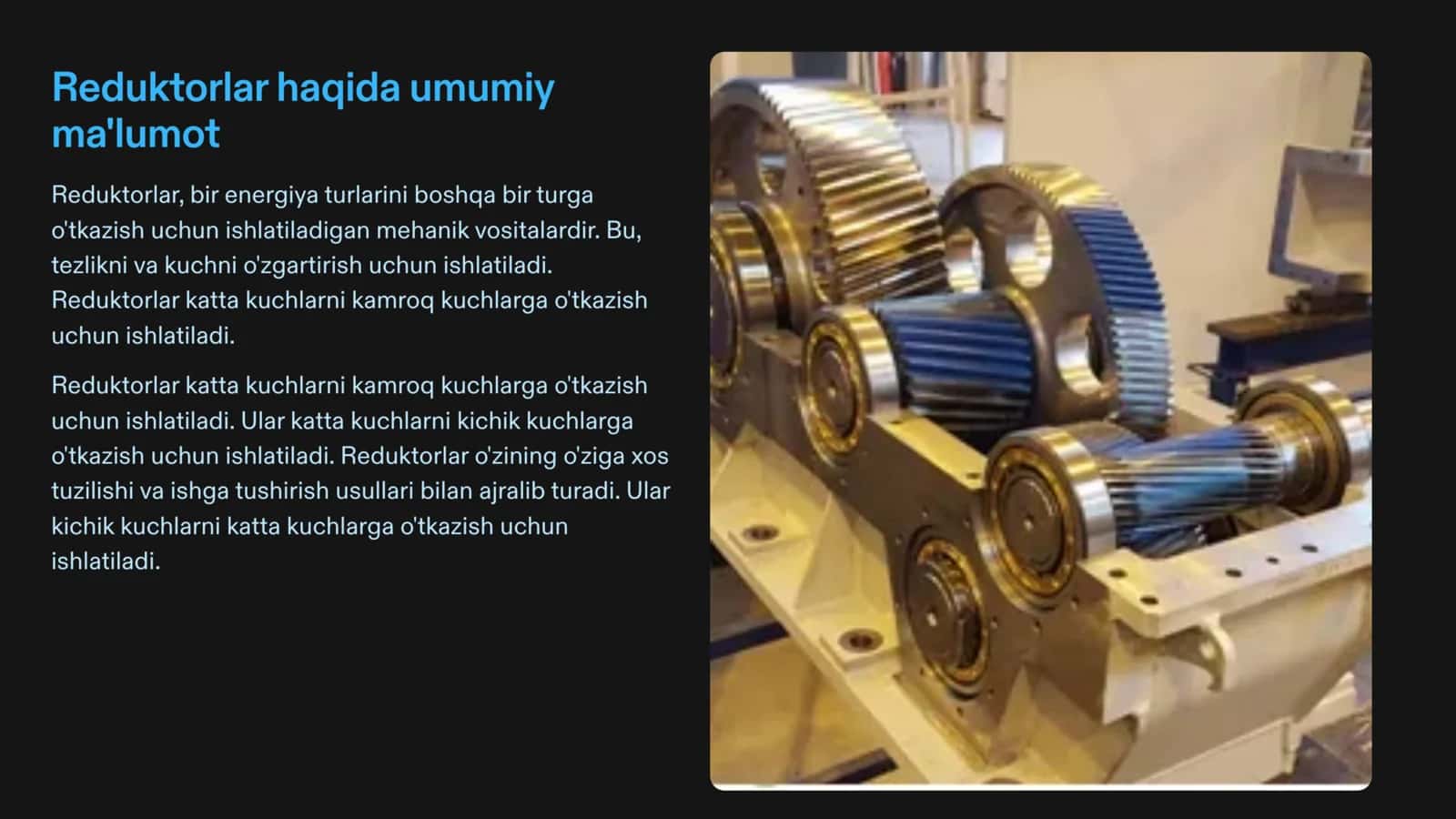 Reduktorlar 2