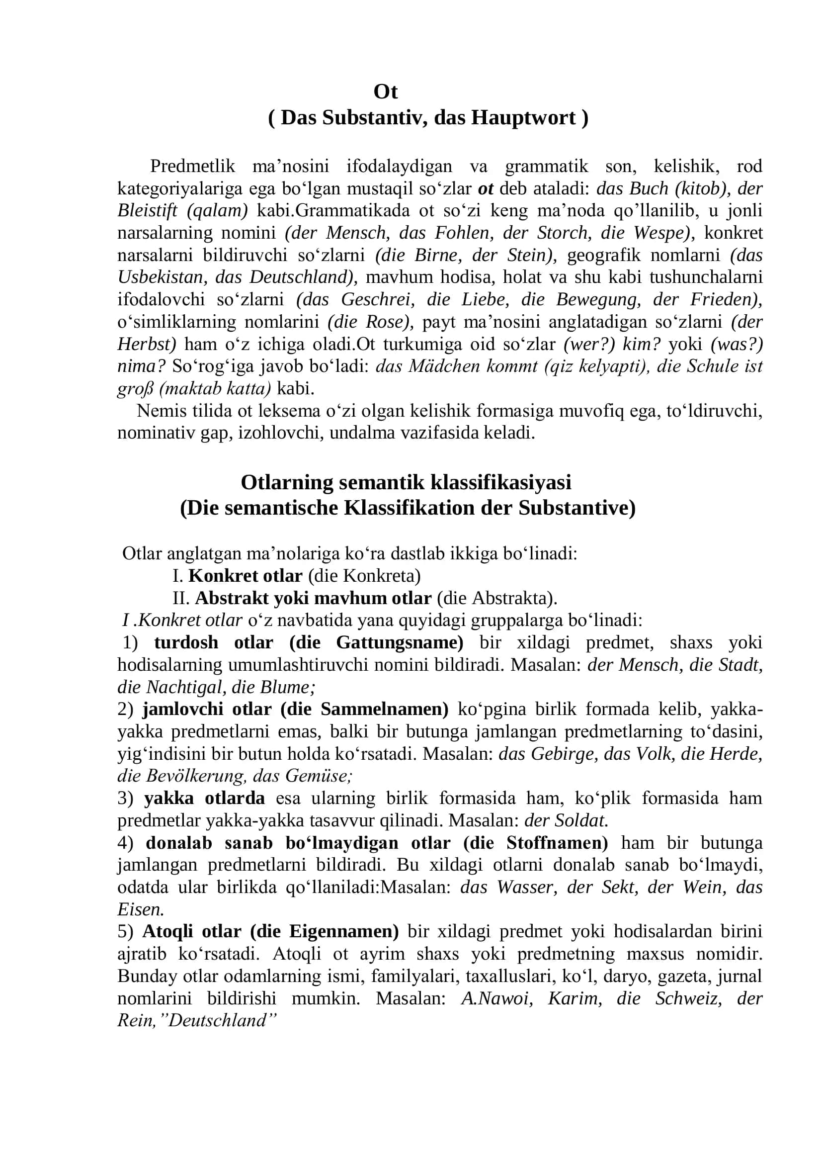 Das Substantiv 2