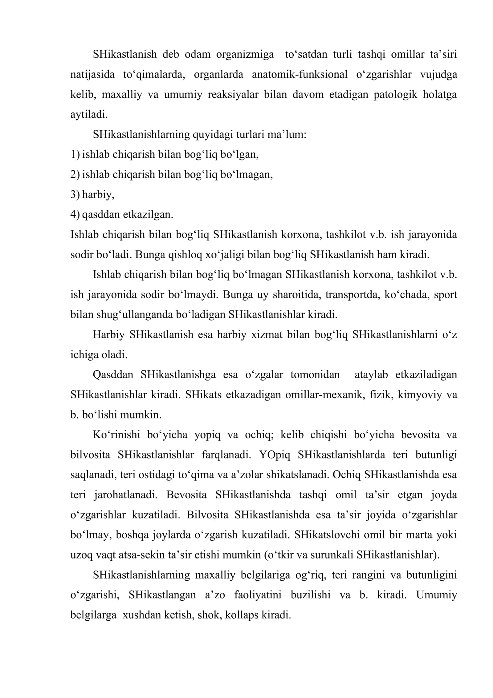 Shikastlanishlar yumshoq to‘qima shikastlanishi va bosh miya shikastlanishi 2