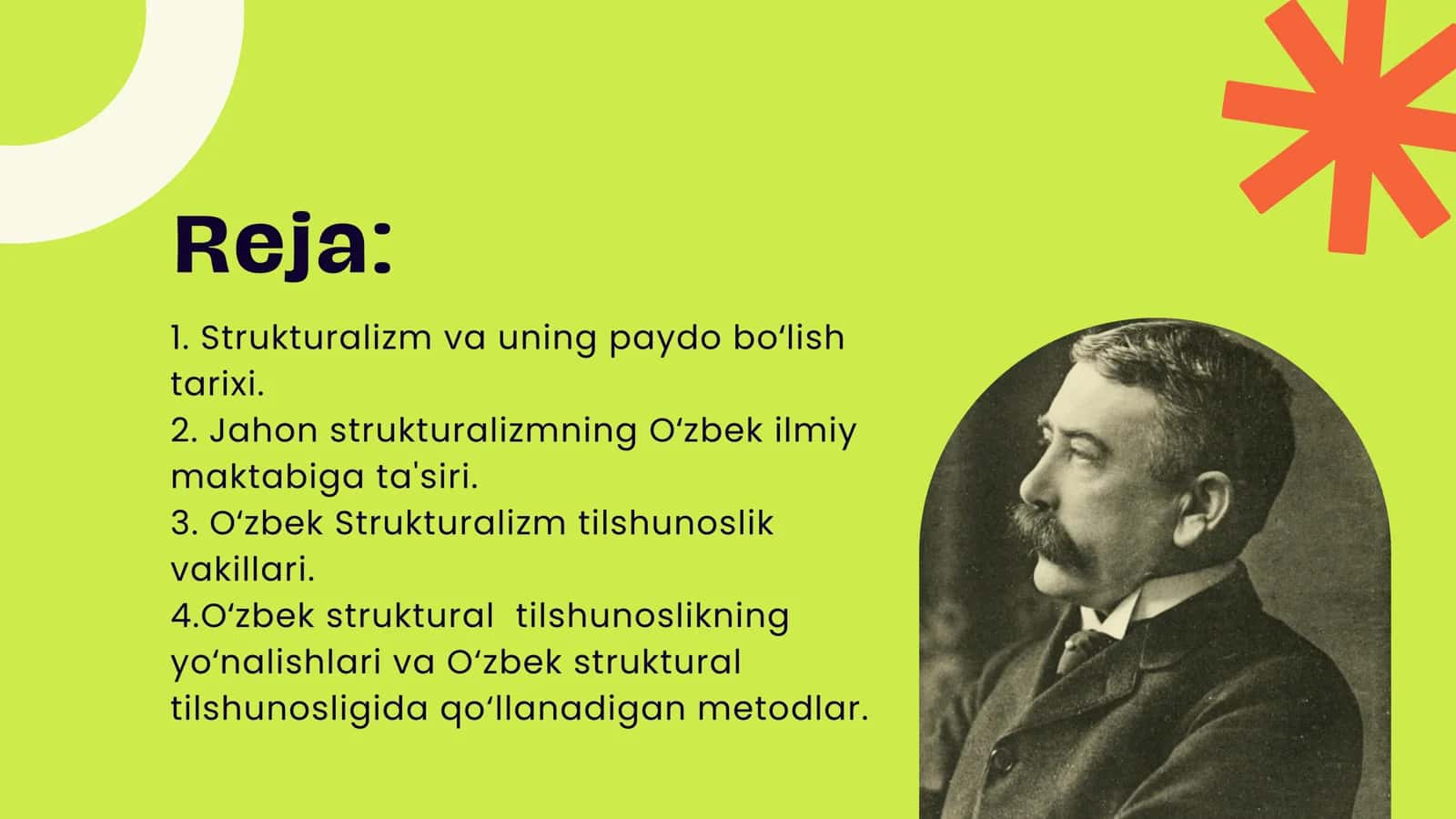 Oʻzbek struktural tilshunosligi yoʻnalishlari va vakillari. 2