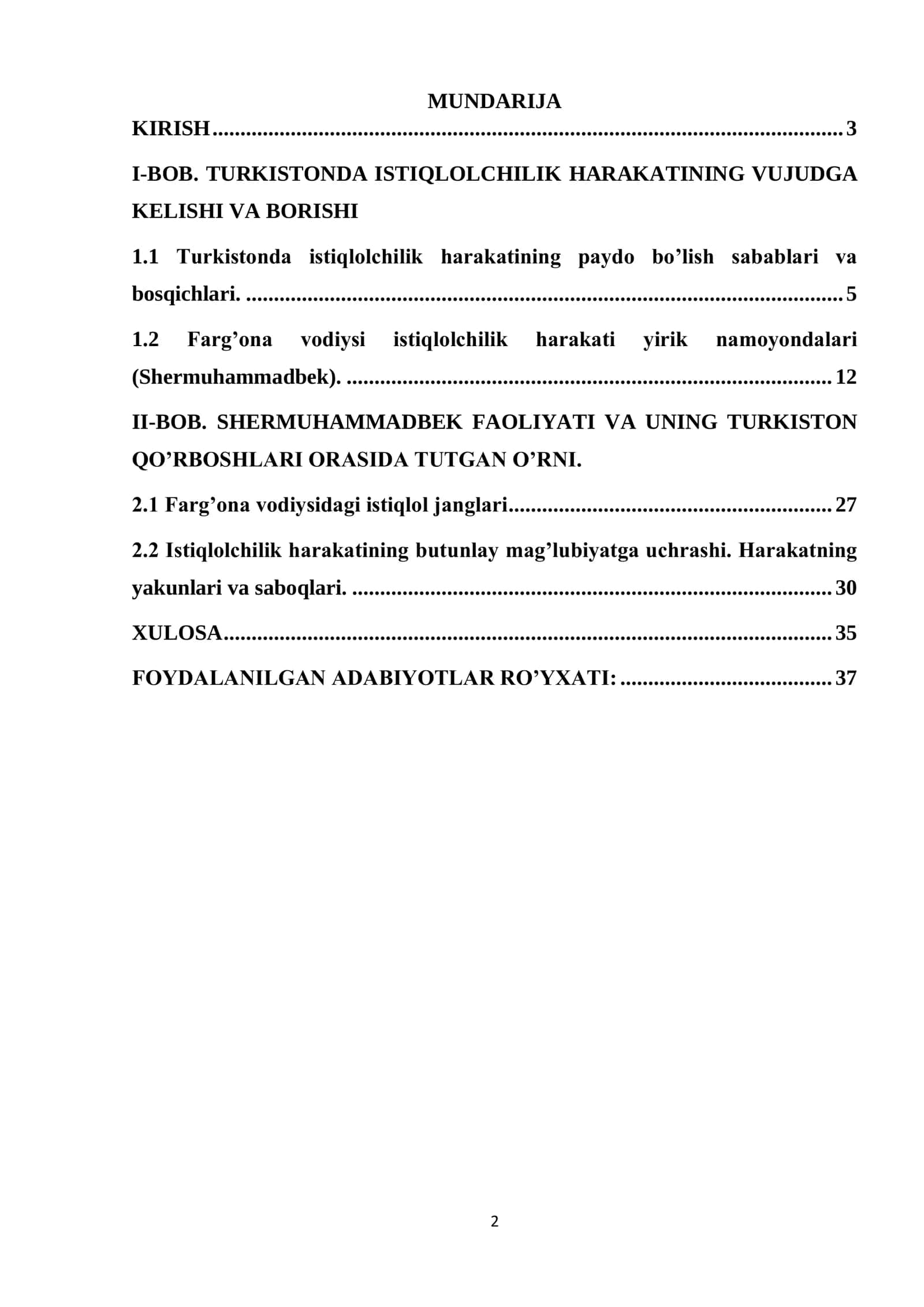 Turkiston mintaqasidagi istiqlolchilik harakatining yo'lboshchilari faoliyati (qo'rboshi Shermuhammadbek hayoti va faoliyati misolida) 2