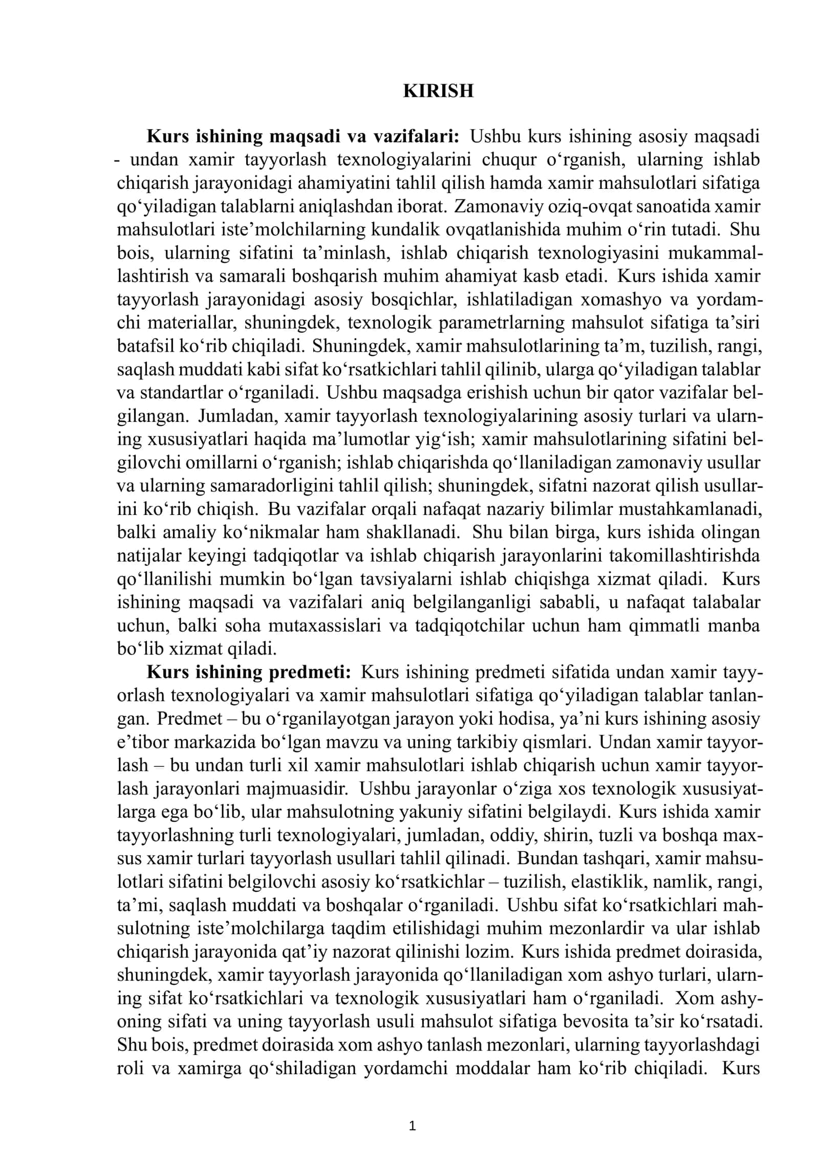 Xamir Tayyorlash Texnologiyalari 2