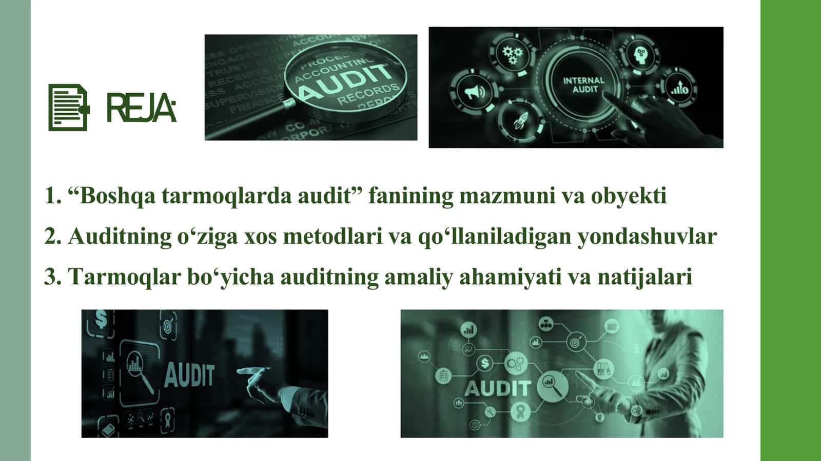 BOSHQA TARMOQLARDA AUDIT FANINING OBYEKTI VA METODI 2