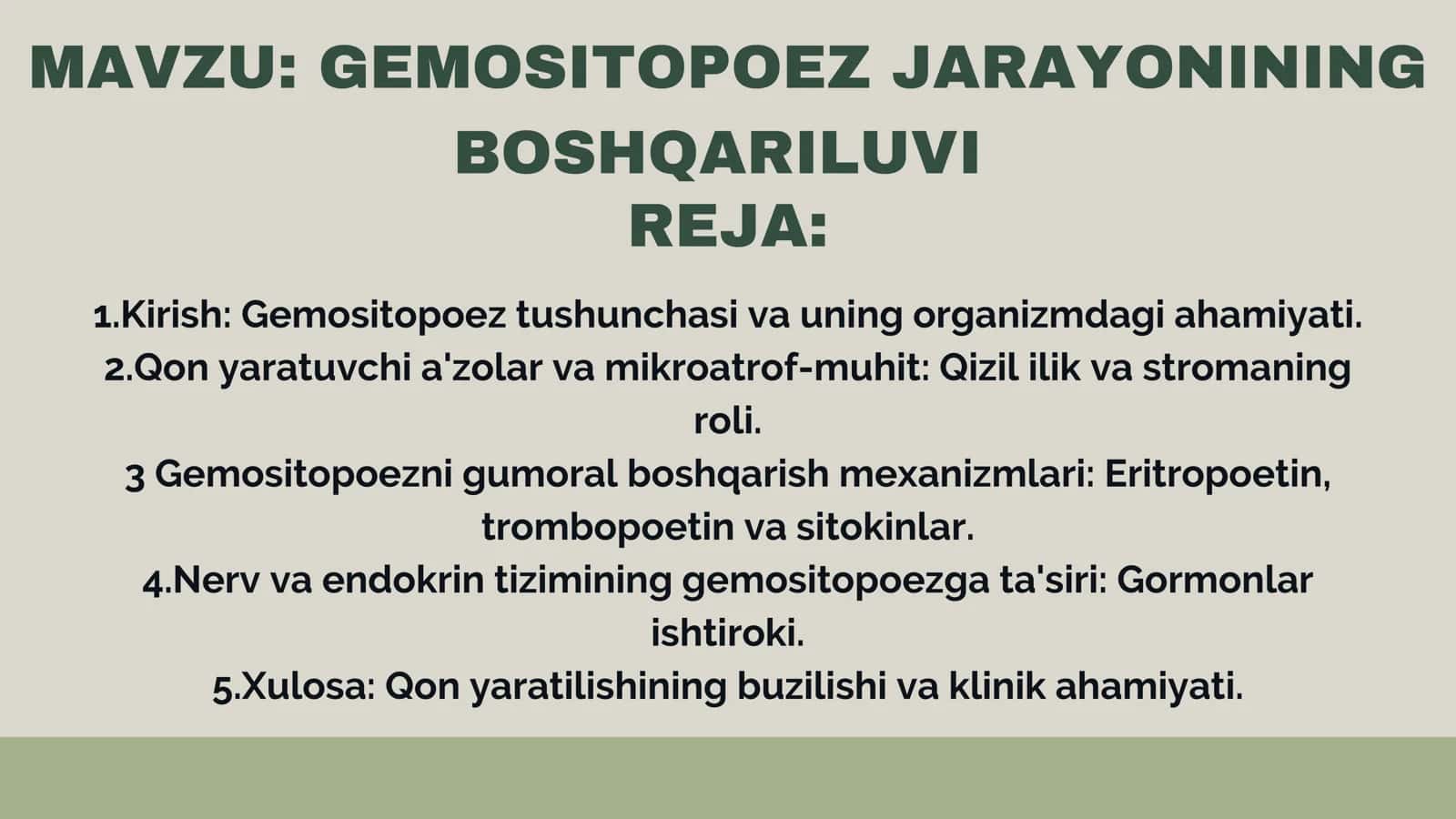 GEMOSITOPOEZ JARAYONINING BOSHQARILUVI 2