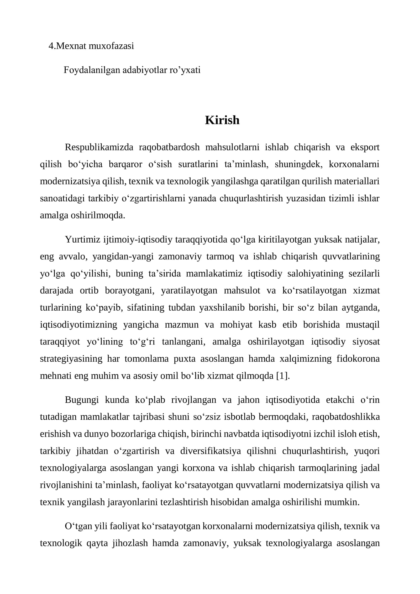 Ko’pik betondan foydalanib devorbop bloklar ishlab chiqarish korxonasini loyihlalash 2