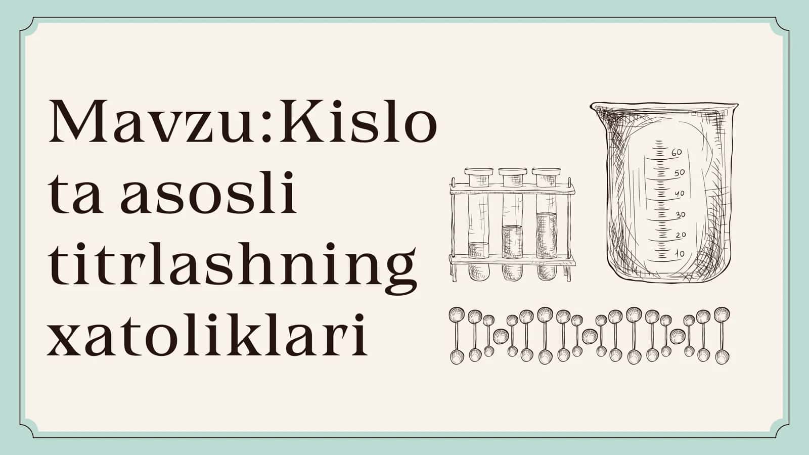 Kislo ta asosli titrlashning xatoliklari 2