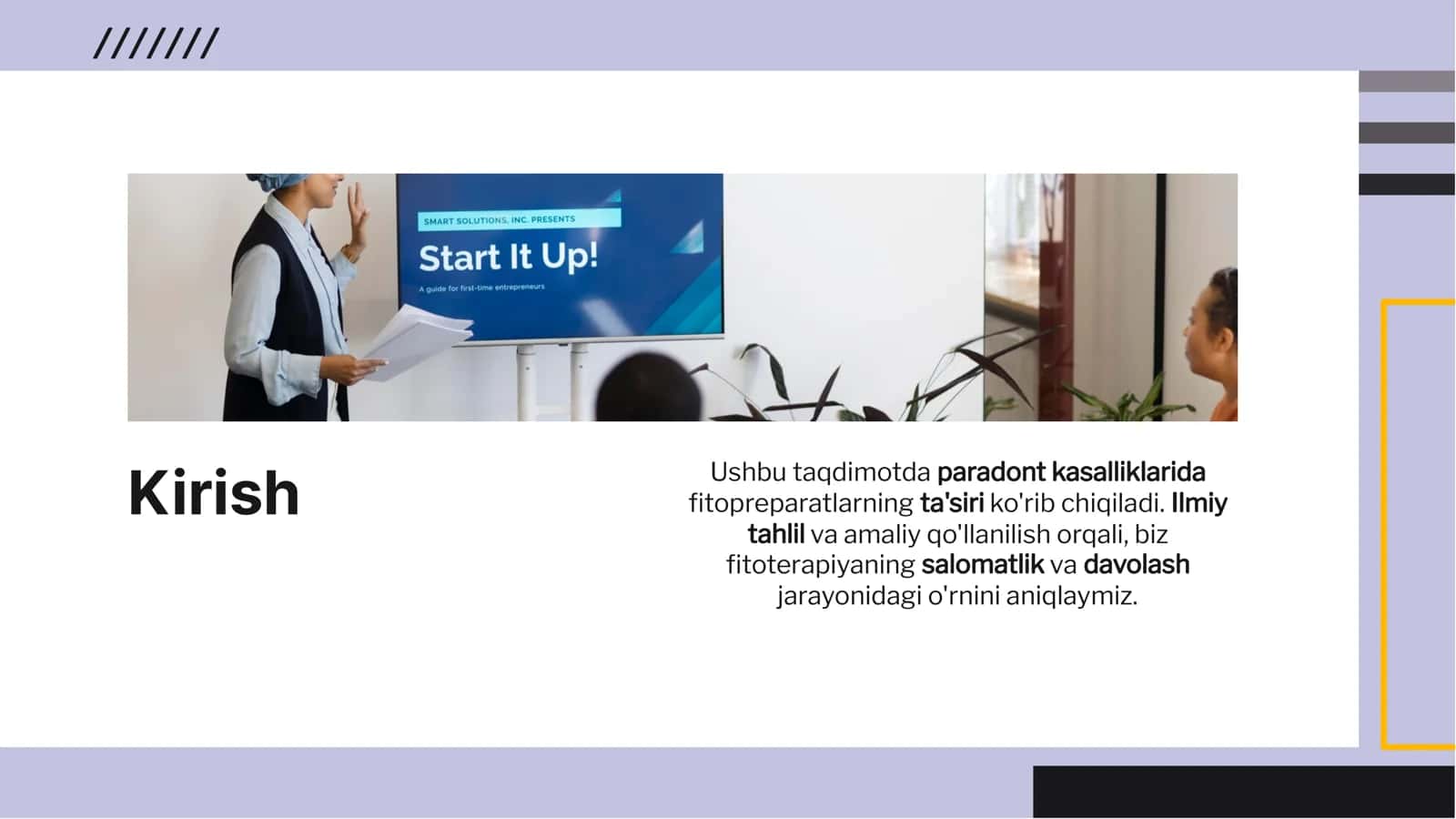 Fitopreparatlar bilan paradont kasalliklarini davolash 2