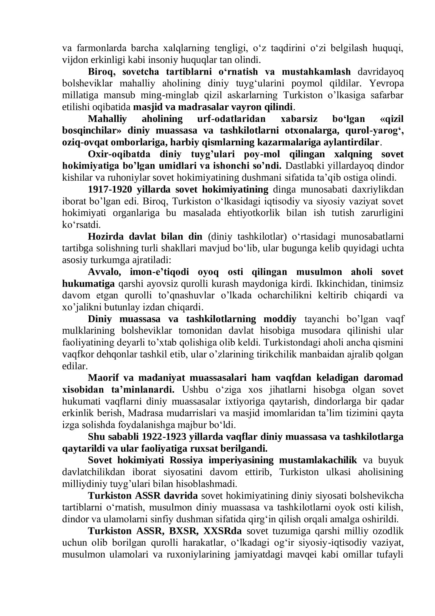 O‘zbekistonda faoliyat yurituvchi diniy tashkilotlar 2