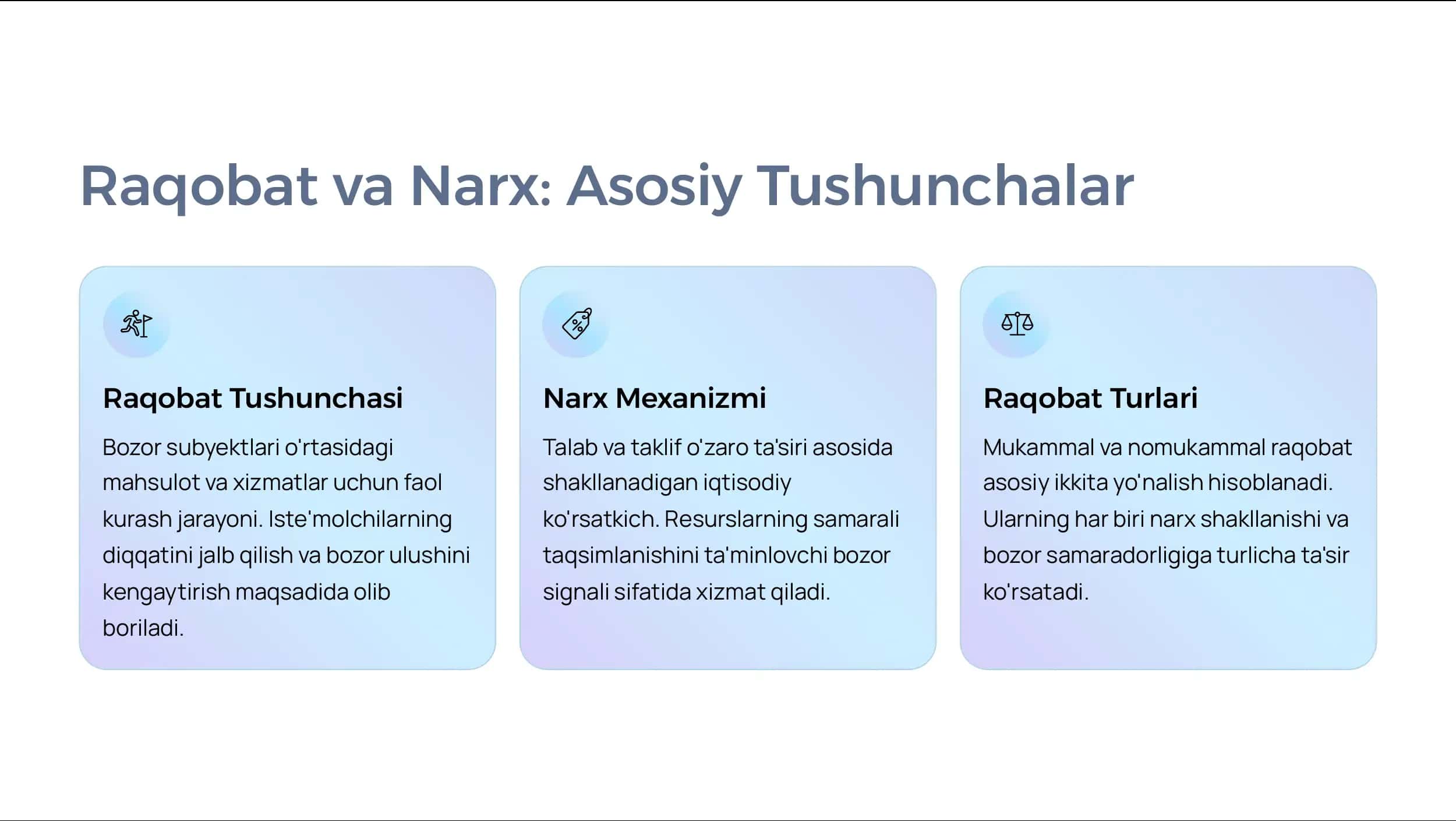 Raqobatning Turli Ko'rinishlari Sharoitida Narxning Shakllanish Xususiyatlari 2