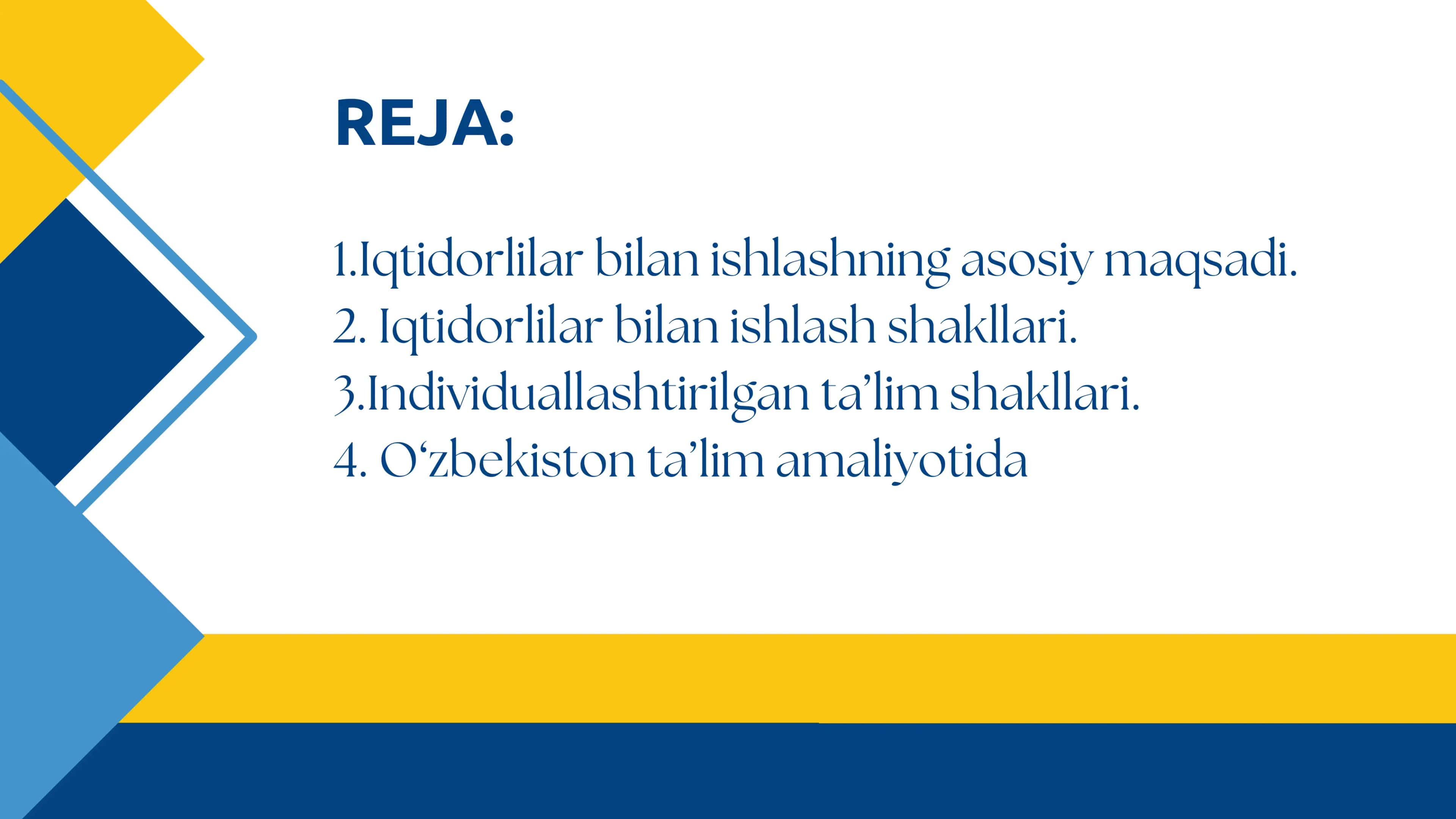 Iqtidorli bolalar bilan ishlash shakillari 2