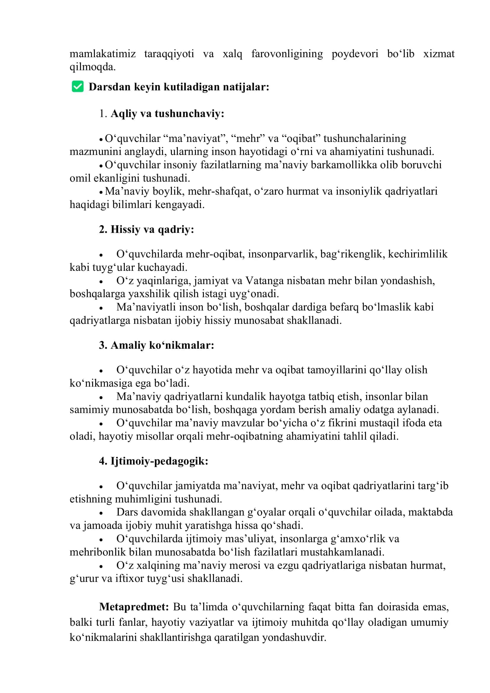 "Kelajak soati" darsining 9-11-sinflar uchun mashg‘ulot ssenariysi 2