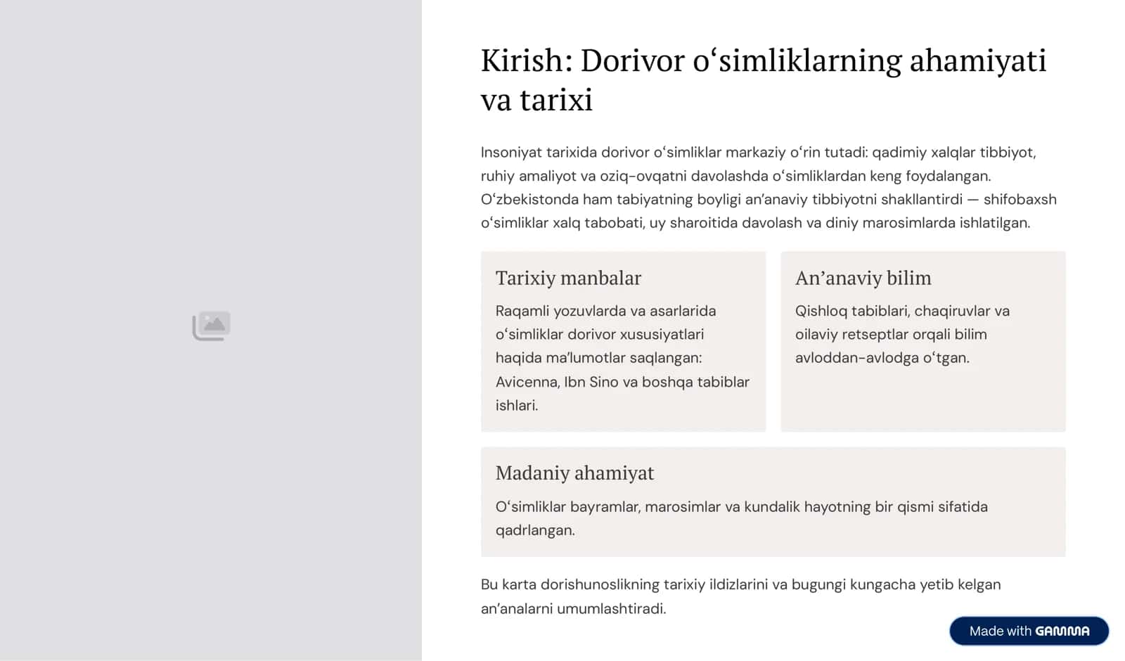 Dorivor oʻsimlik turlari 2