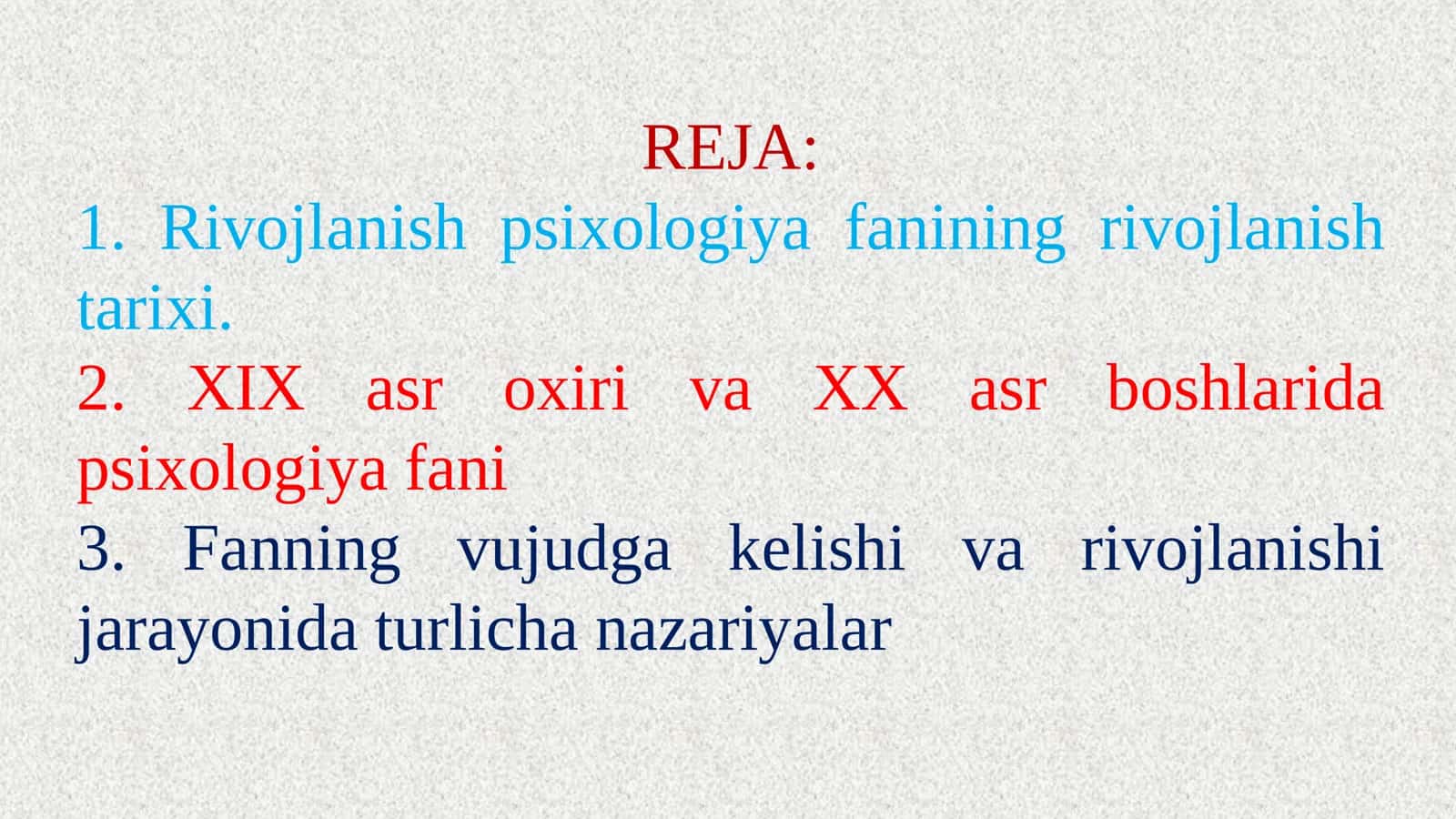 RIVOJLANISH PSIXOLOGIYASI FANINING  PREDMETI VA VAZIFALARI. 2