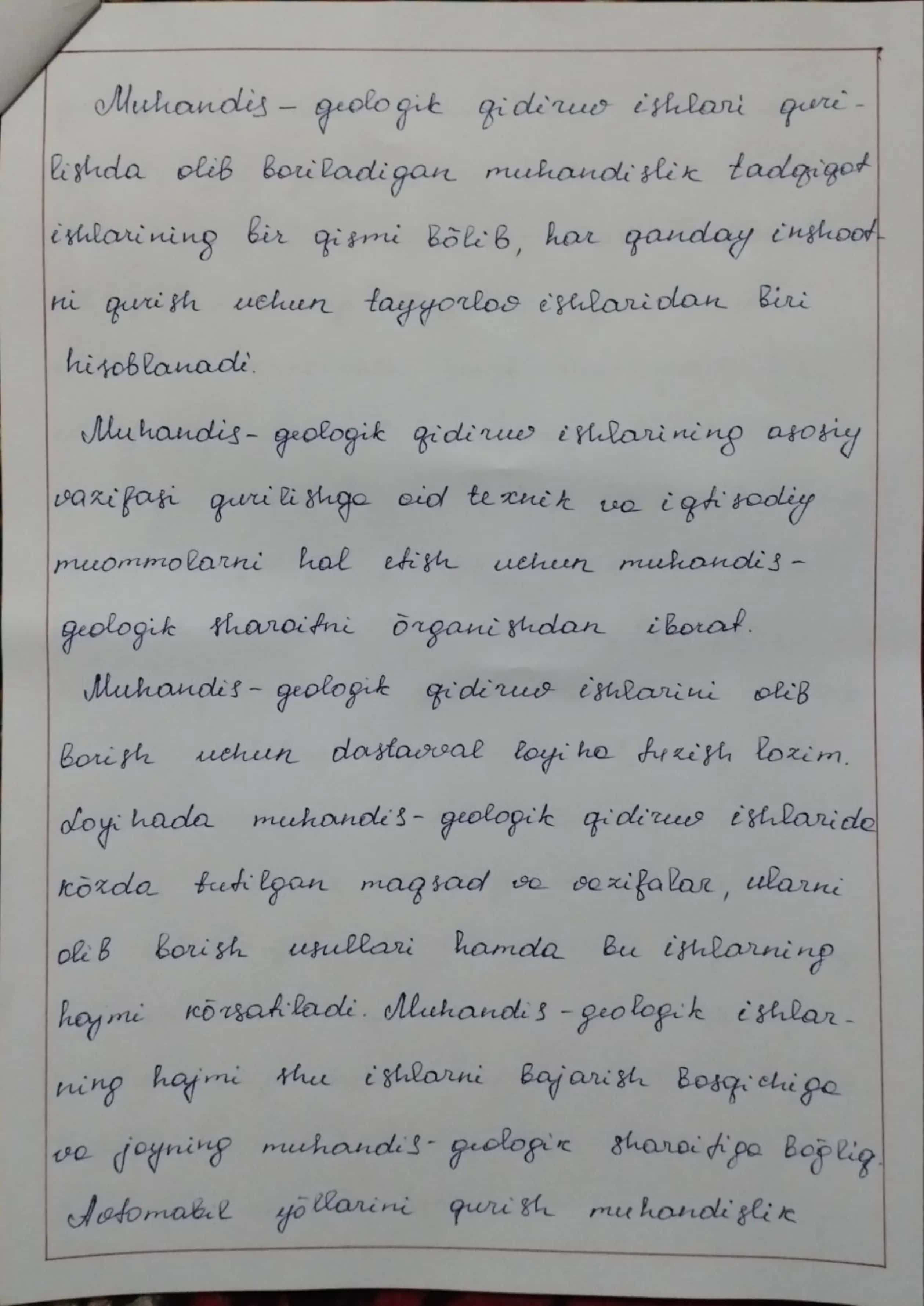 Bino va gidrotexnika inshootlari qurilishida injener-geologik qidiruv ishlari 2